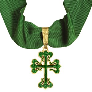 Ordem de Avis - Fita de pescoço de Grande Oficial ou Comendador.