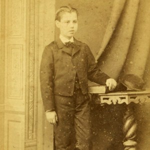 Manuel Teixeira Gomes aos doze anos, quando era aluno no Seminário de Coimbra.