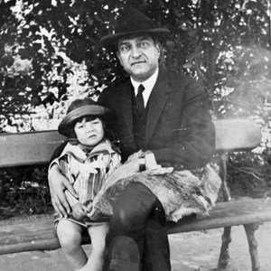 João Lopes Soares com o filho, Mário Soares, no Campo Grande.