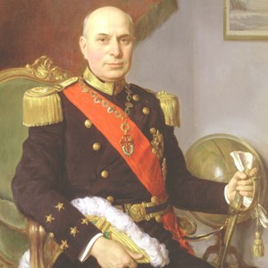Retrato oficial do Presidente da República Américo Tomás; faz parte da Galeria dos Retratos do Museu da Presidência da República.