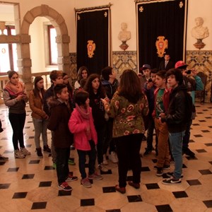 Visita guiada ao Palácio de Belém a grupo de alunos do ensino básico do distrito de Bragança.