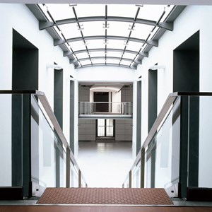 Pormenor do edifício do Museu logo após a conclusão das obras de construção do espaço.