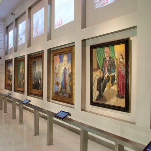 Aspeto da Galeria dos Retratos do Museu após a remodelação de 2014.