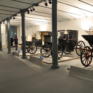 Hipomóveis em exposição na Alfândega do Porto.