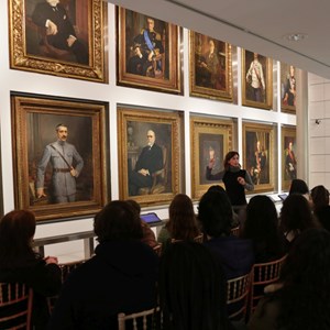 Alunos de turma do Ensino Secundário durante «Aula Aberta».