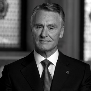 Fotografia oficial do Presidente da República Aníbal Cavaco Silva.