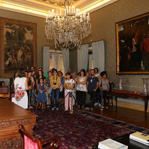 Visita guiada ao Palácio de Belém, realizada no âmbito das Jornadas Europeias do Património 2018.