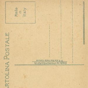 Bilhete-postal com soldado português empunhando a bandeira com as cores da República - verso.