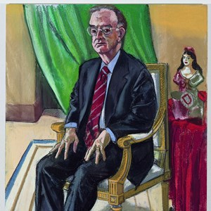 Retrato oficial de Jorge Sampaio, em exposição no Museu da Presidência da República.