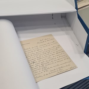 Carta do Presidente António José de Almeida para o chefe do Governo, António Granjo, conservada no Arquivo dos Presidentes — MPR.