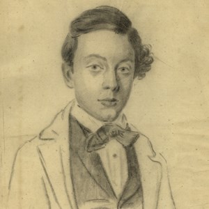 Teófilo Xavier, filho de Teófilo Braga, retratado pela irmã, Maria da Graça.