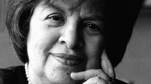 Cartaz da exposição «Maria de Lourdes Pintasilgo: Mulher de um Tempo Novo».