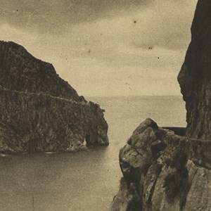 Postal de Manuel Teixeira Gomes para a filha Ana Rosa, com menção à horta (frente).