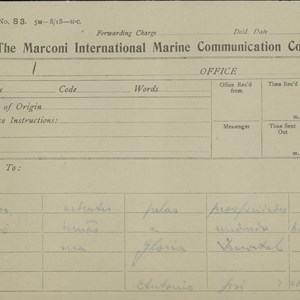 Cópia do telegrama de António José de Almeida para Epitácio Pessoa, enviado a bordo do «Porto», no dia da independência do Brasil (2.ª página).