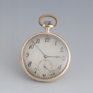 Relógio de bolso de José Mendes Cabeçadas Júnior - ouro, prata e vidro.