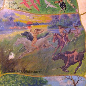 Pormenor da carapaça de tartaruga: a lenda das Amazonas, por Branco Silva.