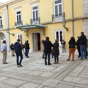 Visitantes durante a iniciativa «Palácio da Cidadela de Cascais ao Lusco-Fusco».