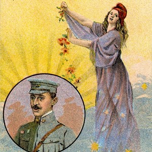 Bilhete-postal alusivo à morte de Sidónio Pais.