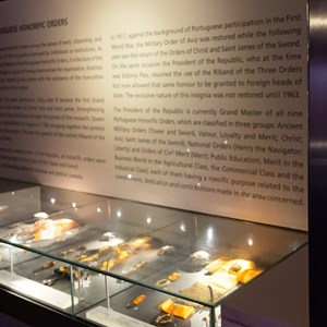 Perspectiva do Núcleo das Ordens Honoríficas nacionais, onde são apresentadas condecorações e um filme com alguns agraciados pelo Presidente Marcelo Rebelo de Sousa.