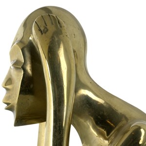 «Pensador», escultura em bronze da autoria de Mpambukidi Nlunfidi, oferecida ao Presidente Aníbal Cavaco Silva, por ocasião da visita de Estado a Angola, em julho de 2010.