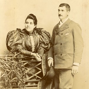 Os sogros de António José de Almeida, Joaquim José Perdigão Queiroga e Maria Cândida Morais Perdigão.