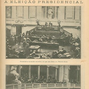 Reportagem da «Ilustração Portugueza» sobre a eleição de Manuel Teixeira Gomes, a 6 de agosto de 1923, pelo Congresso da República.