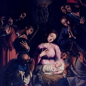 «Adoração dos Pastores» (c. 1635), obra de André Reinoso, pintor maior do protobarroco português.