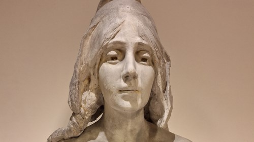 Busto da República, em gesso, recentemente adquirido pelo Museu da Presidência da República.