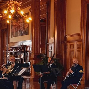 Concerto do quinteto de sopros da Banda da Armada.
