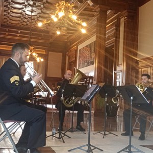 Concerto do quinteto de metais da Banda da Armada.