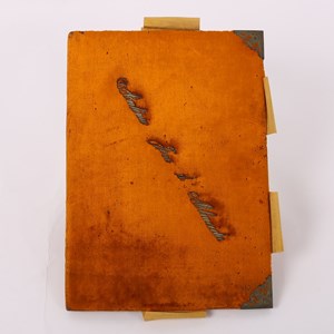 Pasta de formatura do curso de Medicina, de António José de Almeida.