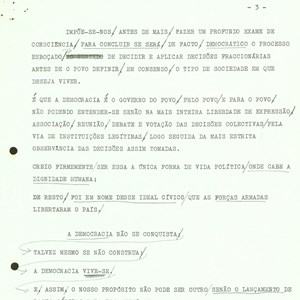 Discurso de tomada de posse de António de Spínola como Presidente da República portuguesa, cargo que assumiu na sequência da decisão da Junta de Salvação Nacional (3/9).