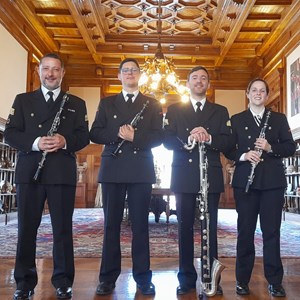 Quarteto de clarinetes da Banda da Armada.