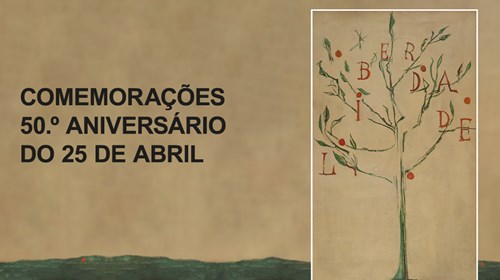 Cartaz da iniciativa «Comemorações do 50.º aniversário do 25 de Abril: Belém é de todos!».