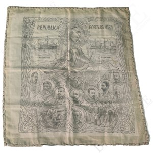 Lenço comemorativo do primeiro aniversário da República: 1910-1911.