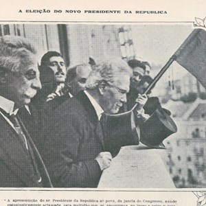 Reportagem da «Ilustração Portuguesa» sobre a eleição de Teófilo Braga a 29 de maio de 1915.