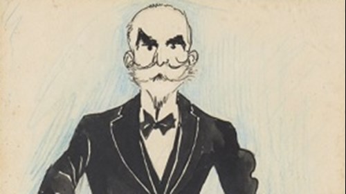 Caricatura de Bernardino Machado.