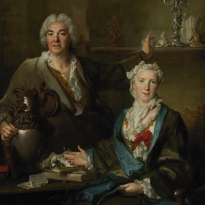 Retrato de Thomas Germain e da mulher, Anne-Denise Gauchelet.