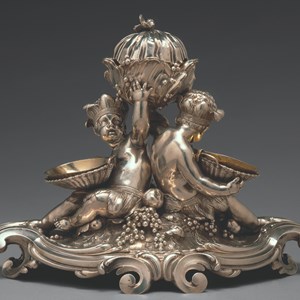 Especieiro (1757-1760), da autoria de François-Thomas Germain, filho de Thomas Germain, encomendado por D. José I para reconstituir a prataria real, desaparecida com o terramoto de 1755.