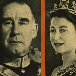 Capa da revista «Portugal Ilustrado», com o anúncio da visita do Presidente Craveiro Lopes a Inglaterra.