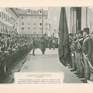 Excerto da reportagem da «Ilustração Portugueza» (edição n.º 251) sobre a «Festa da Bandeira» de 1 de dezembro de 1910.