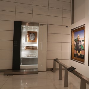 Obras de arte expostas no núcleo dos Presentes de Estado.