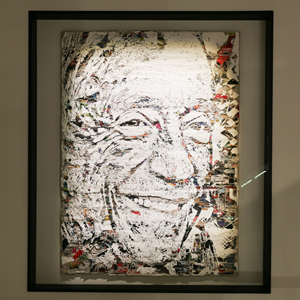 O retrato oficial do Presidente da República Marcelo Rebelo de Sousa.