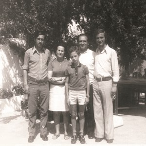 António José Seguro com os pais e irmãos em Penamacor, de onde é natural.