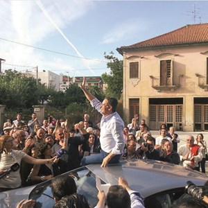 António José Seguro, secretário-geral do Partido Socialista, em campanha no distrito de Viseu, para as eleições autárquicas de 2013.