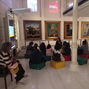 Participantes durante as atividades do Dia Internacional do Museus no MPR.