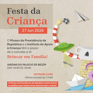 Cartaz da iniciativa «Festa da Criança».